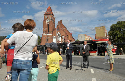 Pierwszy przejazd tramwaju nowa linią na trasie Siedlce...