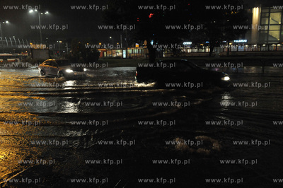 Gdańsk Wrzeszcz. Zalana po obfitych opadach deszczu...