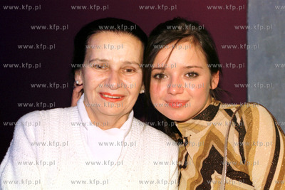 Anna Przybylska aktorka ze swoja babcia Danuta. 19.01.2001...