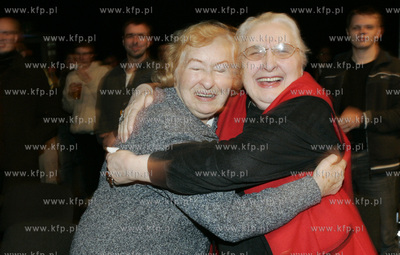 Gdansk. Kino Zak. Pomorski wieczor wyborczy Platformy...