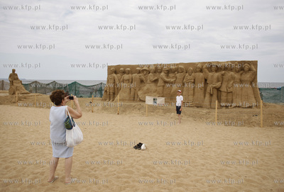 Gdansk Jelitkowo. Gdanski Festiwal Rzezby z Piasku....