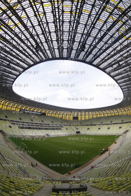 Gdansk. Budowa stadionu PGE Arena Gdansk. Obiekt ten...