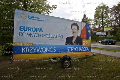 Billboard wyborczy Henryki Strycharskiej Krzywonos...