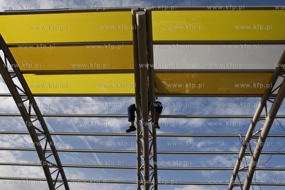 Gdansk Letnica. Budowa przystanku tramwajowego przy...