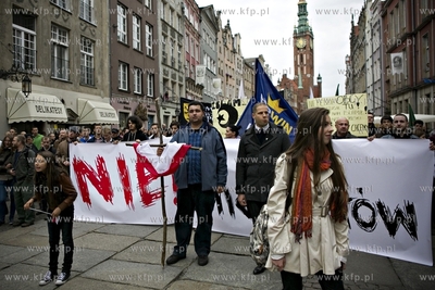 Gdańsk. Manifestacja przeciwko uchodźcom.
12.09.2015
fot....