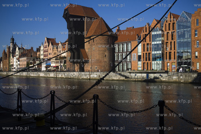 Gdańsk. Długie Pobrzeże na Głównym Mieście. 30.08.2017...