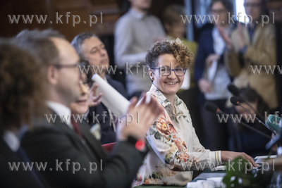 Sesja Rady Miasta Sopotu. Nz. nowa wiceprezydent Magdalena...