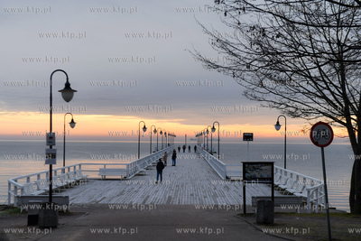 Molo w Gdyni Orołowie. 23.01.2021 fot. Paweł Marcinko...