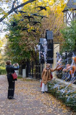 Gdańsk Wrzeszcz, ul. Jaśkowa Dolina. Nz. Halloweenowe...