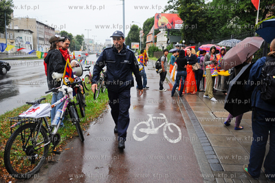 Gdansk. Manifestacja pod Konsulatem Chinskiej Republiki...