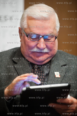 Gdansk. Hotel Radisson Blu. Uroczysta konferencja prasowa,...