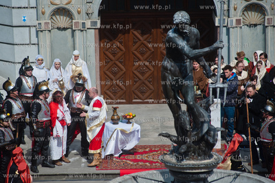 Wielki Piatek. Misterium Meki Panskiej na ulicach Gdanska....