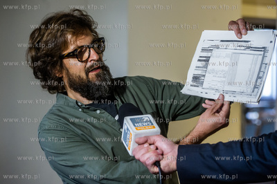 Gdansk. Konferencja prasowa Przewodniczacego Komisji...