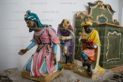 Gdansk. Szopka Bozinarodzeniowa z kosciele Sw. Piotra...