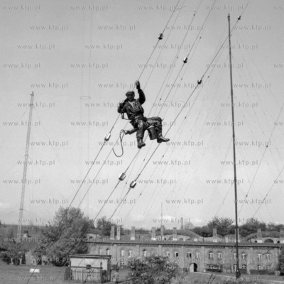 Konserwacja masztu na Grodzisku służącego do nadawania...