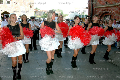 Swieto gdanskich policjantow.Paradny przemarsz policjantow...