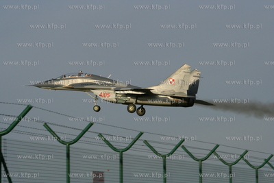 Gdansk , Rebiechowo Nz.MiG-29UB 41 eskadra lotnictwa...
