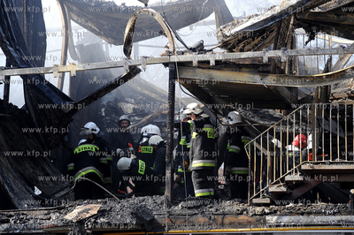 Kamien Pomorski/Zachodniopomorskie. Pozar hotelu socjalnego...
