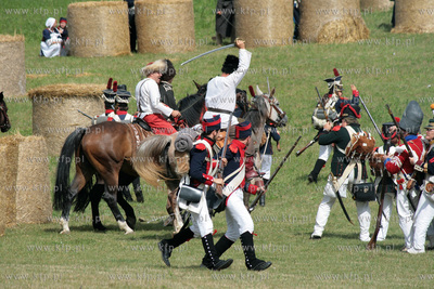 Rekonstrukcja bitwy z okresu kampanii napoleonskiej...