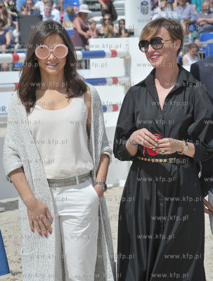 Sopot. Hipodrom. Zawody CSIO. Zaproszeni goscie. Nz...