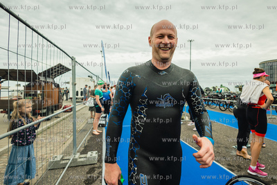 Enea IRONMAN Gdynia 2023. Na zdjęciu wiceprezydent...
