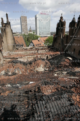 Kosciol sw. Katarzyny w Gdansku po pozarze.
23.05.2006
fot....