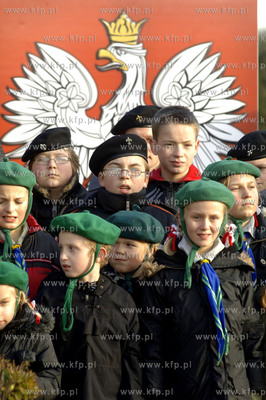 Gdynia. Parada Niepodleglosci. Nz. harcerze
11.11.2007
fot....