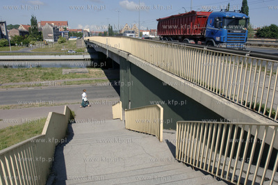 Gdansk - nz most na ul. Podwale Przedmiejskie, trasie...