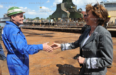 Stocznia Gdansk. Wodowanie jednostki COMBIDOCK IV....