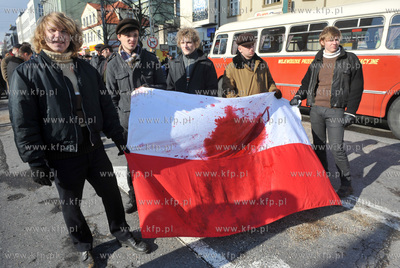 Realizacja filmu Czarny Czwartek na rogu ul. 10 Lutego...