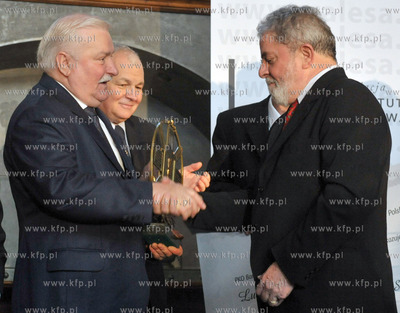 Gdansk, Dwor Artusa. Byly Prezydent Brazylii, Luiz...