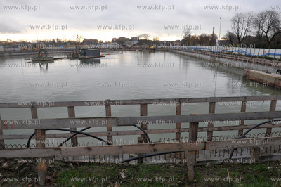 Prace na budowie Muzeum II Wojny Swiatowej w Gdansku....