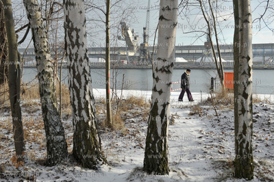 Gdansk Nowy Port. Tereny Szanca Zachodniego nad Martwa...