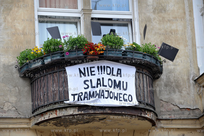 Wrzeszcz. Portest mieszkańców ul. Bohaterów Getta...