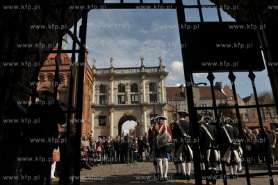 Gdańsk. Plac między Złotą Bramąi Katownią. Historyczna...