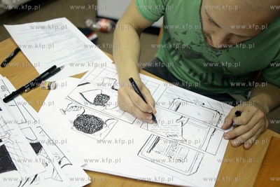 Gdansk. American Corner w budynku glownym WiMBP. Calodobowa...