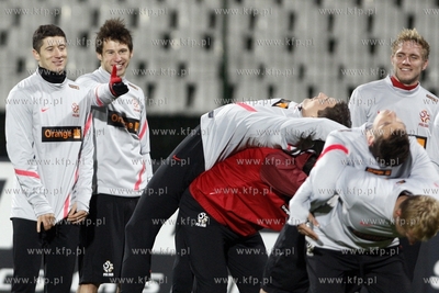Gdansk. Stadion przy ul. Traugutta. Trening reprezentacji...