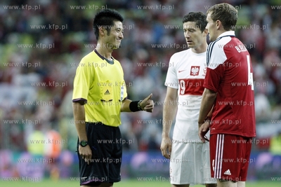 Gdansk. PGE Arena. Mecz towarzyski Polska- Dania. Nz....