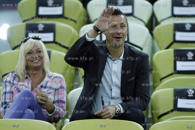 Gdansk. PGE Arena. Mecz towarzyski Polska- Dania. Nz....