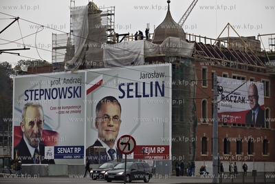 Kampania wyborcza do sejmu i senatu RP. Plakaty wybocze...
