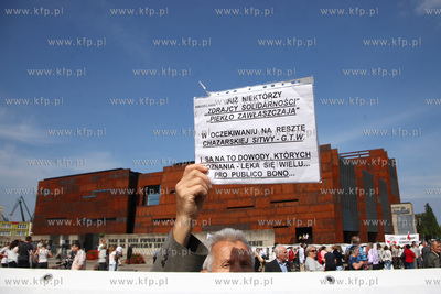 Gdansk. Uroczystosci 25 rocznicy podpisania Porozumien...