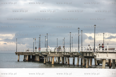 Molo w Gdańsku Brzeźne otwarte po remoncie.
22.12.2021
fot....