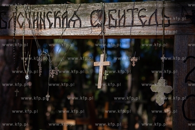 Góra Grabarka położona obok wsi o tej samej nazwie...