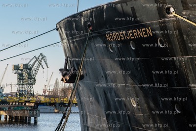 Gdańsk. Stocznia Cesarska. Nz. MS Nordstjernen (Gwiazda...