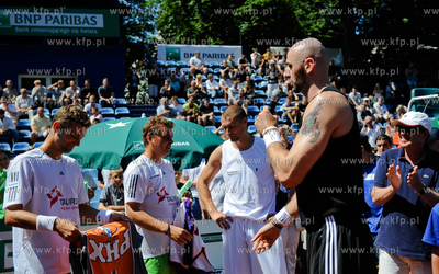 Sopot. Korty SKT. BNP Paribas Polish Open. Mecze pokazowe...