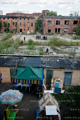 Gdansk. Zawalony strop w pustostanie dawnej Blaszanki...