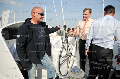 Sopot - molo. Przystan Jachtowa. Kapitan Roman Paszke...