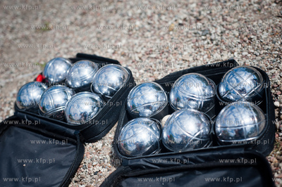 Gdansk. Bulodrom w Parku Reagana. Turniej petanque...