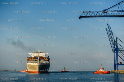 Gdansk. Terminal kontenerowy DCT. Kolejne zawiniecie...