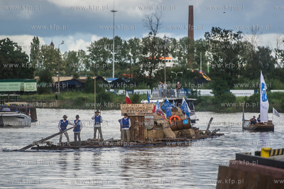 Gdańsk. Przywitanie członków Bractwa Flisackiego...